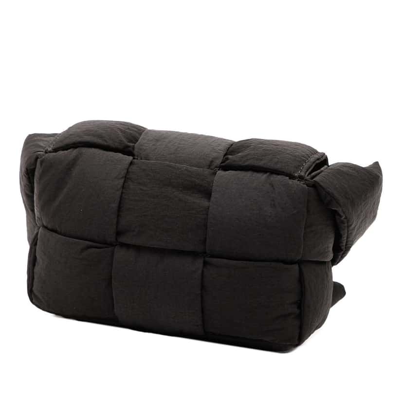 Bottega Veneta Candy Nylon Intrecciato Padded Tech Cassette Crossbody Black Very good condition - Back View