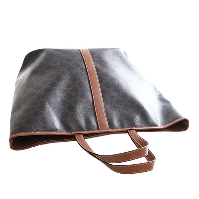 Celine Medium Triomphe Coated Canvas Cabas Tote Brown Canvas Good condition - Box View