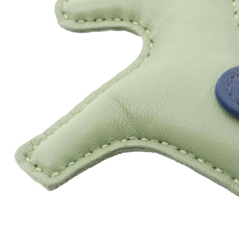 Hermès Milo Lambskin GriGri Rodeo Bag Charm PM Green Leather Very good condition - Box View