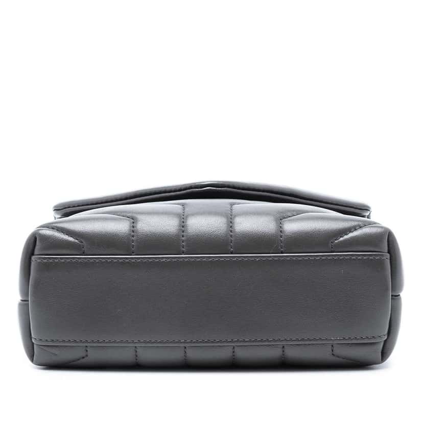 Saint Laurent Toy Matelasse Leather Monogram LouLou Crossbody Black Leather Very good condition - Inside View