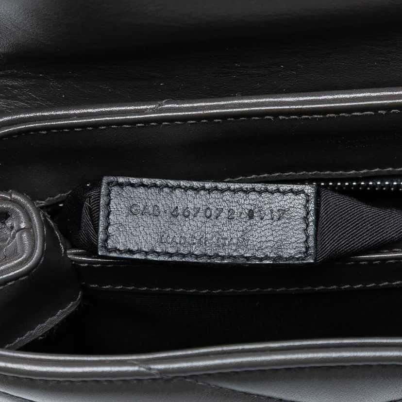 Saint Laurent Toy Matelasse Leather Monogram LouLou Crossbody Black Leather Very good condition - Box View