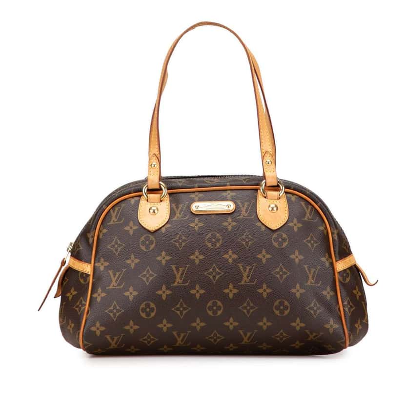 Louis Vuitton Monogram Montorgueil PM Brown Good condition - Front View