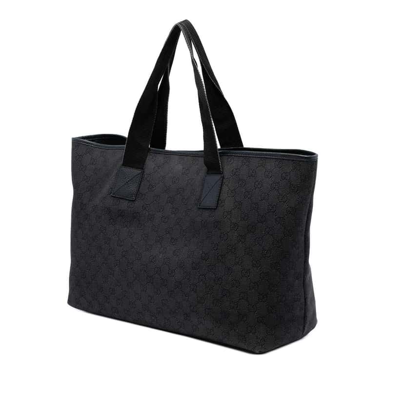 Gucci GG Denim Tote Grey Denim Good condition - Back View