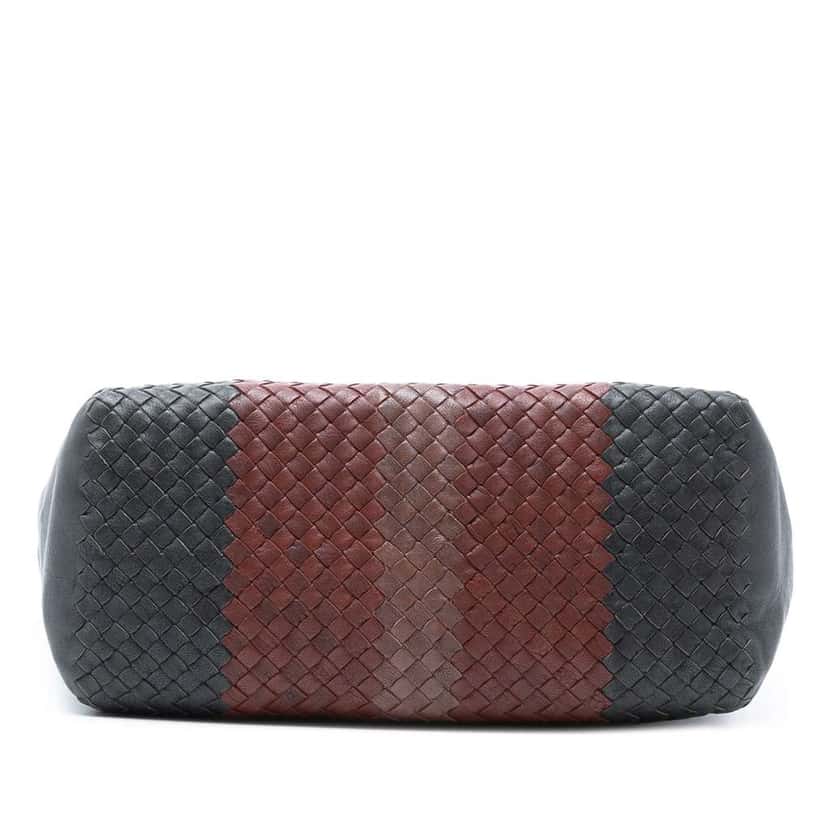 Bottega Veneta Tricolor Nappa Intrecciato Convertible Tote Grey Leather Very good condition - Inside View