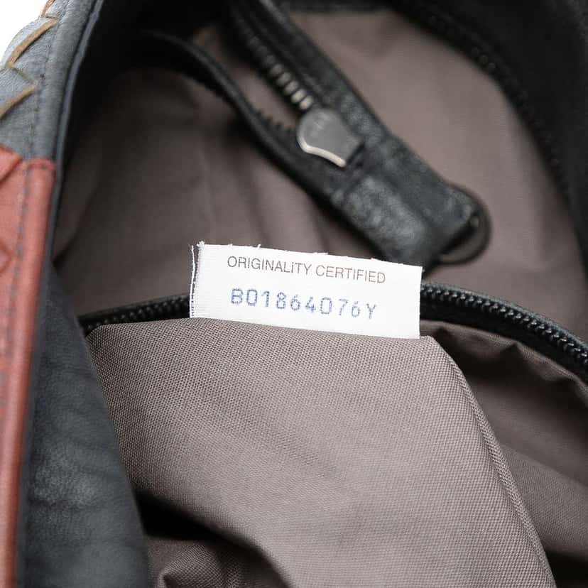 Bottega Veneta Tricolor Nappa Intrecciato Convertible Tote Grey Leather Very good condition - Box View