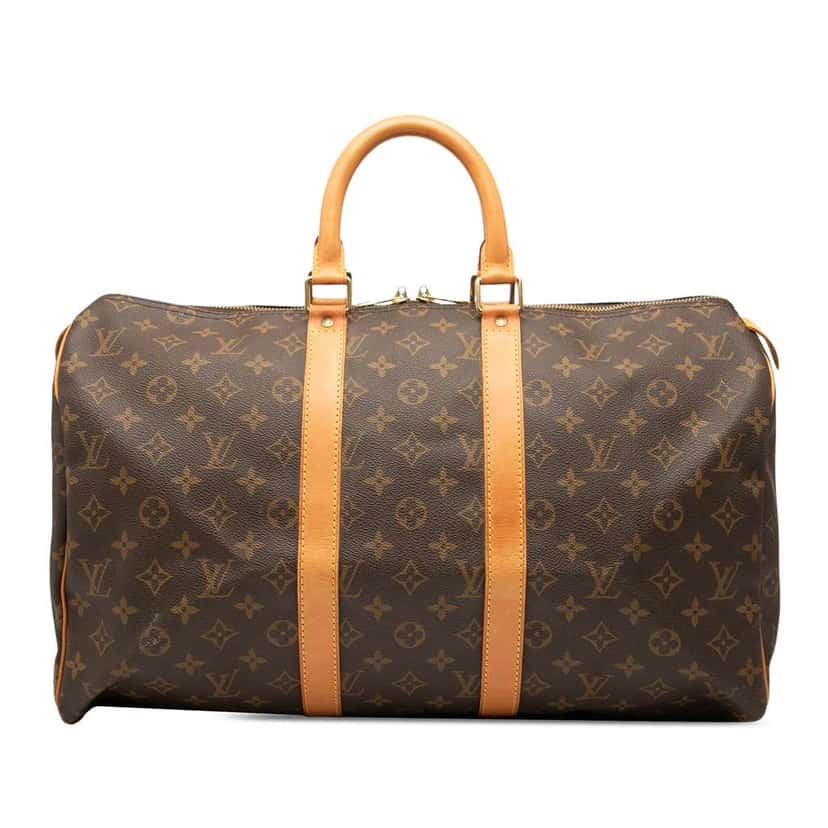 Louis Vuitton Monogram Keepall 45 Brown Good condition - Front View