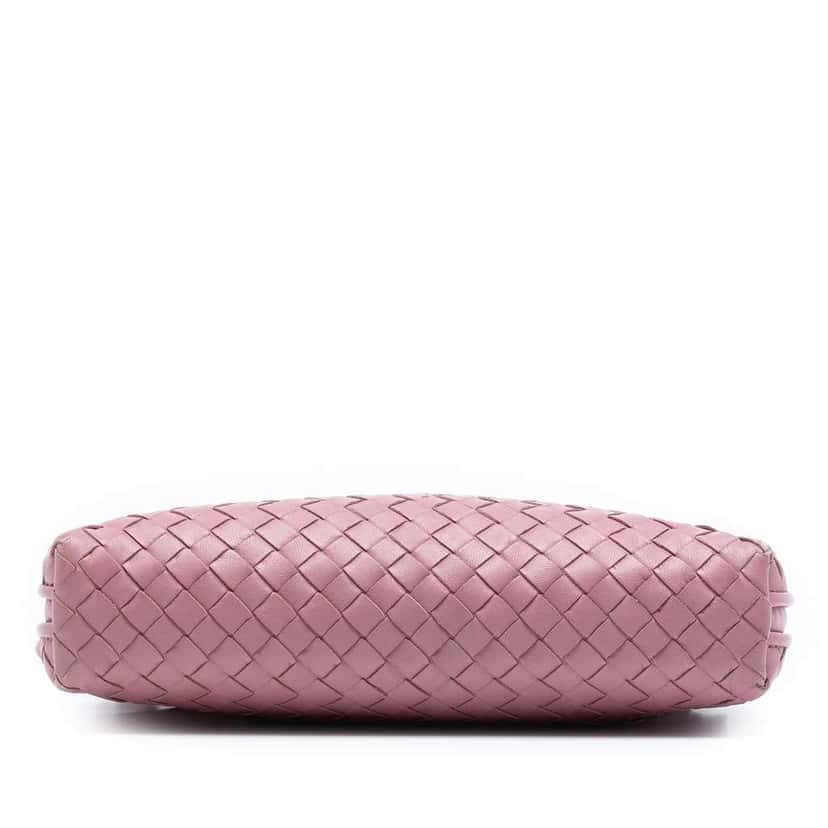 Bottega Veneta Nappa Intrecciato Nodini Crossbody Pink Leather Good condition - Inside View