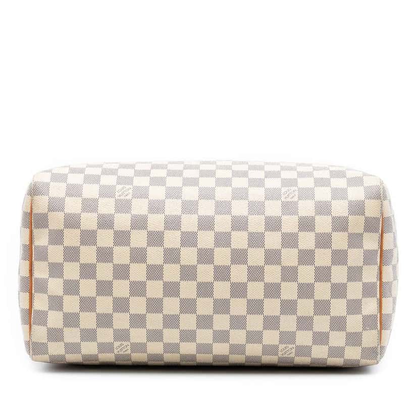 Louis Vuitton Damier Azur Speedy 35 White Good condition - Inside View