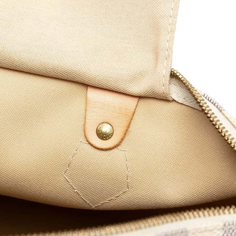 Louis Vuitton Damier Azur Speedy 35 White Good condition - Box View