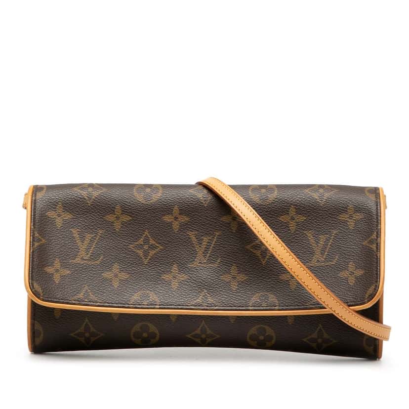 Louis Vuitton Monogram Pochette Twin GM Brown Very good condition - Front View