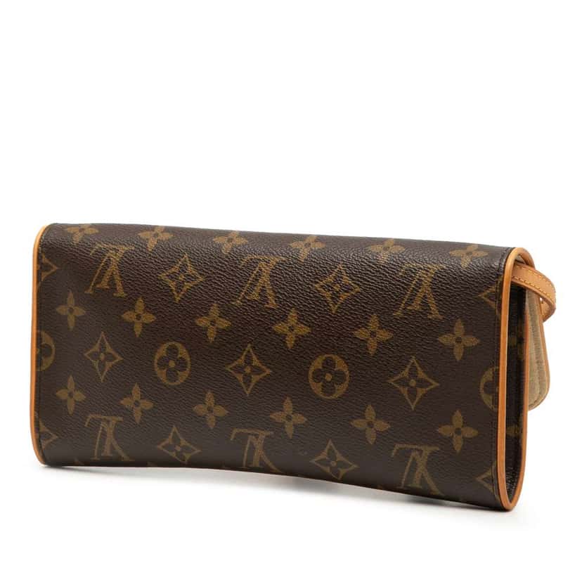 Louis Vuitton Monogram Pochette Twin GM Brown Very good condition - Back View