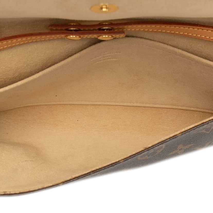 Louis Vuitton Monogram Pochette Twin GM Brown Very good condition - Model View