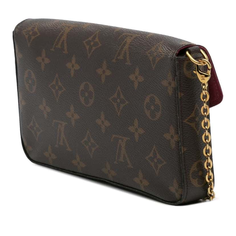 Louis Vuitton Monogram Pochette Felicie Brown Good condition - Back View