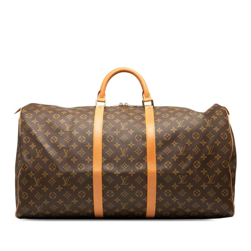 Louis Vuitton Monogram Keepall 60 Brown Good condition - Front View