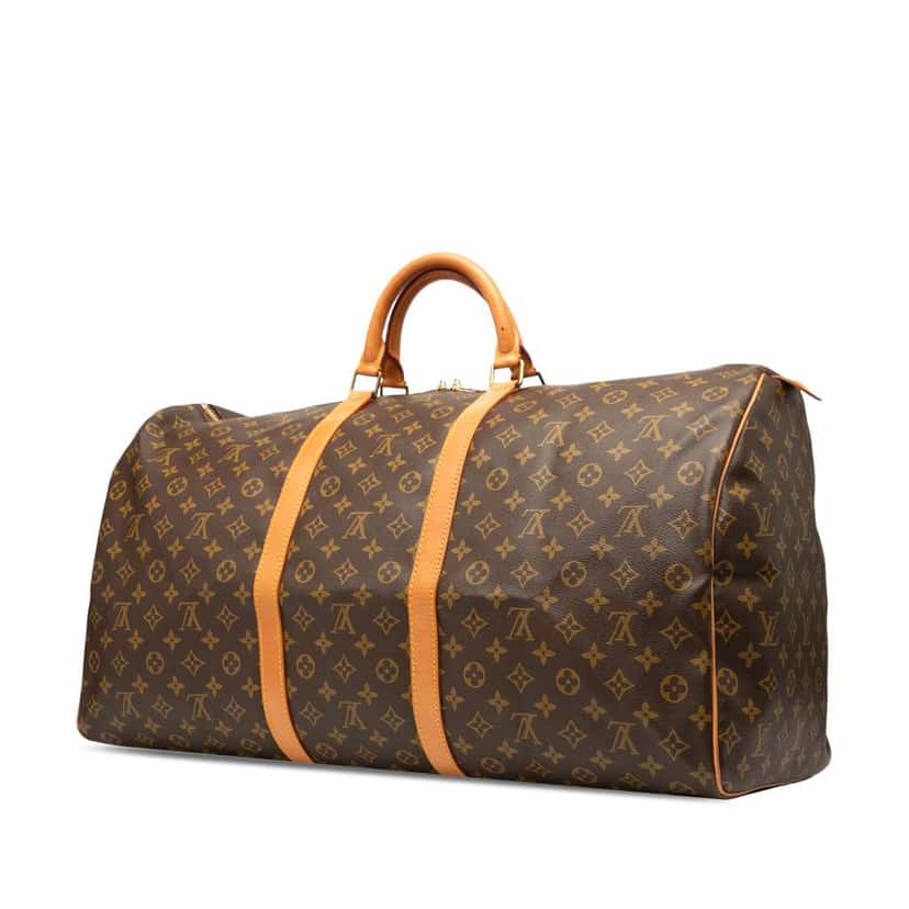 Louis Vuitton Monogram Keepall 60 Brown Good condition - Back View