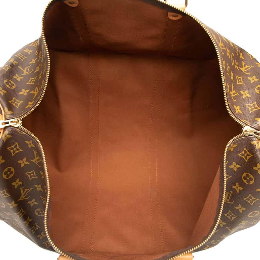 Louis Vuitton Monogram Keepall 60 Brown Good condition - Model View