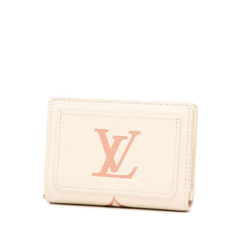 Louis Vuitton Monogram Empreinte Clea Wallet Pink Leather Good condition - Back View