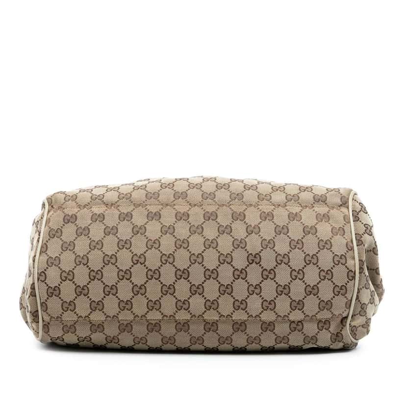 Gucci GG Canvas Sukey Satchel Brown Canvas Good condition - Inside View
