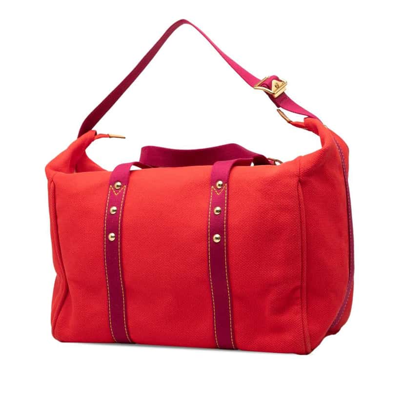 Louis Vuitton LV Cup Antigua Sac Weekend Red Canvas Good condition - Back View