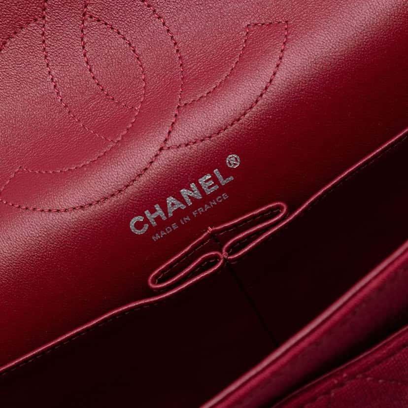Chanel Reissue 2.55 Quilted Jersey Double Flap 226 Red Cotton Good condition - Box View