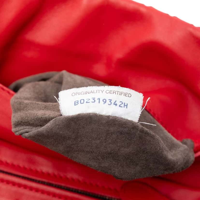 Bottega Veneta Mini Nappa Intrecciato Expandable Chain Flap Crossbody Red Leather Very good condition - Box View