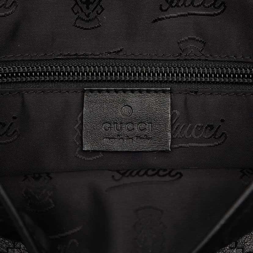 Gucci Guccissima Crossbody Black Leather Good condition - Box View