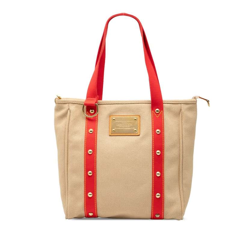 Louis Vuitton Antigua Cabas MM Brown Canvas Good condition - Front View