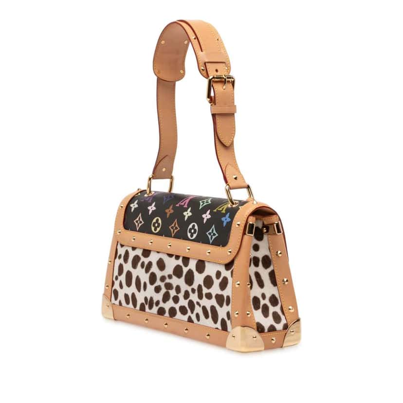 Louis Vuitton Takashi Murakami Monogram Multicolore Dalmatian Sac Rabat Black Good condition - Back View