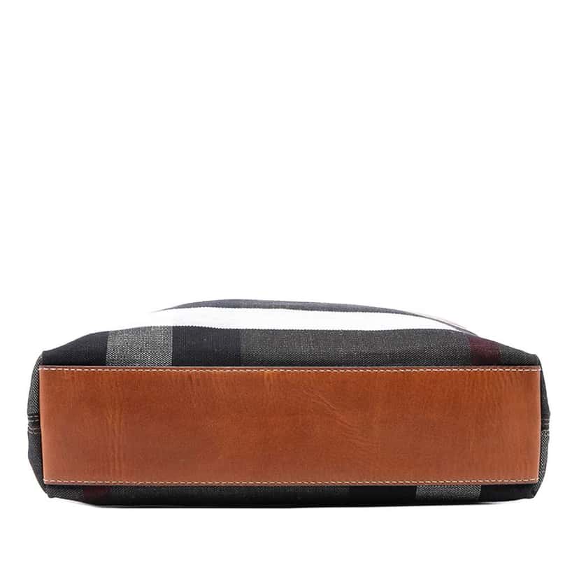 Burberry Mega Check Canvas Tottenham Brit Satchel Brown Canvas Good condition - Inside View