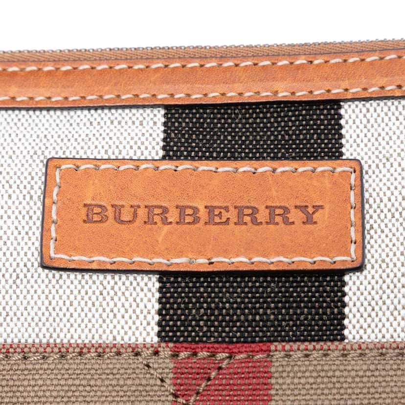 Burberry Mega Check Canvas Tottenham Brit Satchel Brown Canvas Good condition - Box View