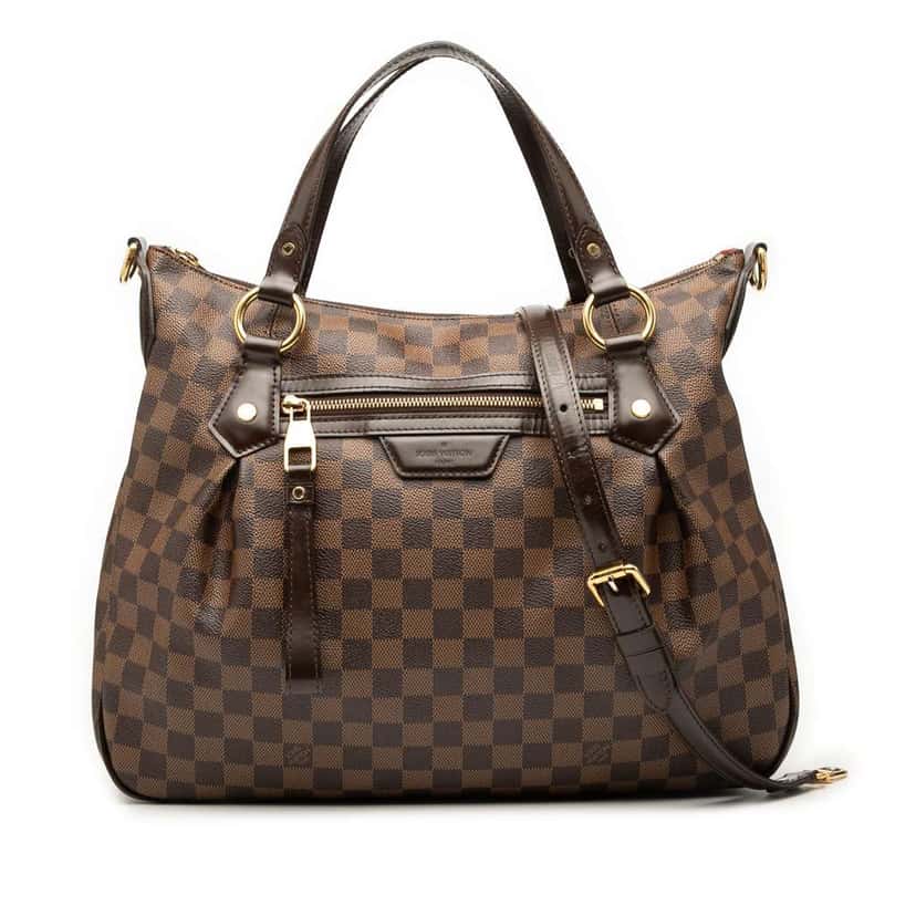 Louis Vuitton Damier Ebene Evora MM Brown Good condition - Front View