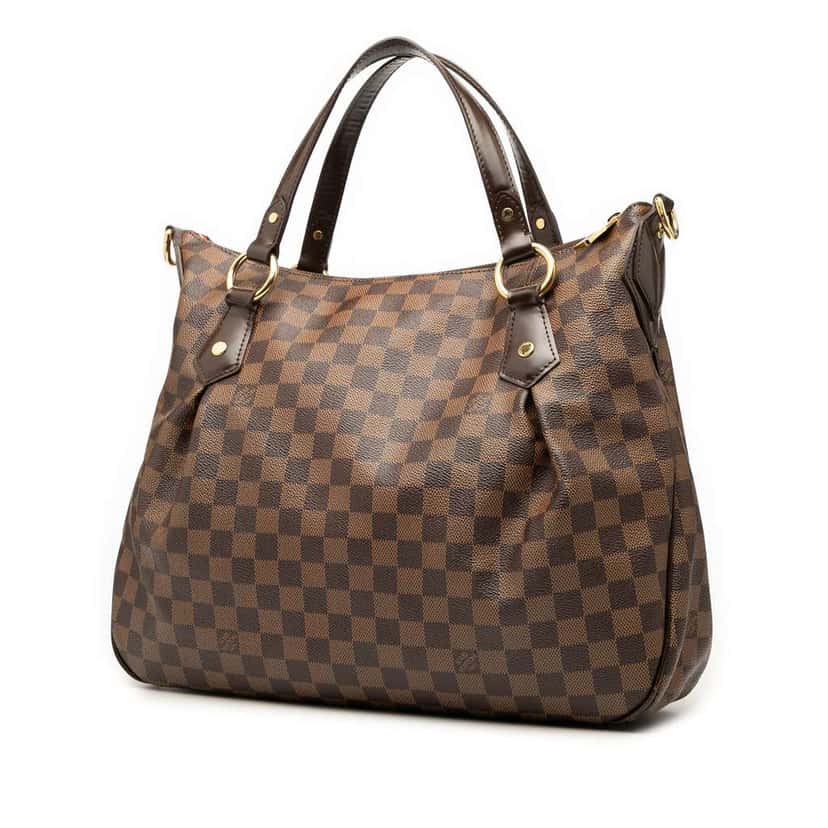 Louis Vuitton Damier Ebene Evora MM Brown Good condition - Back View