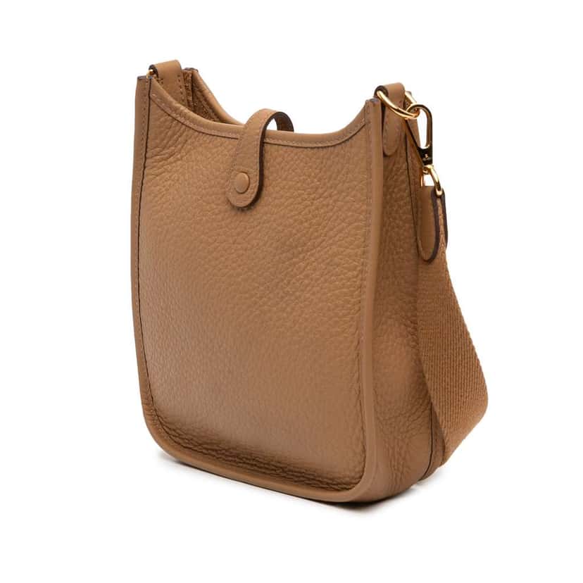 Hermès Clemence Evelyne 16 TPM Brown Leather Good condition - Back View