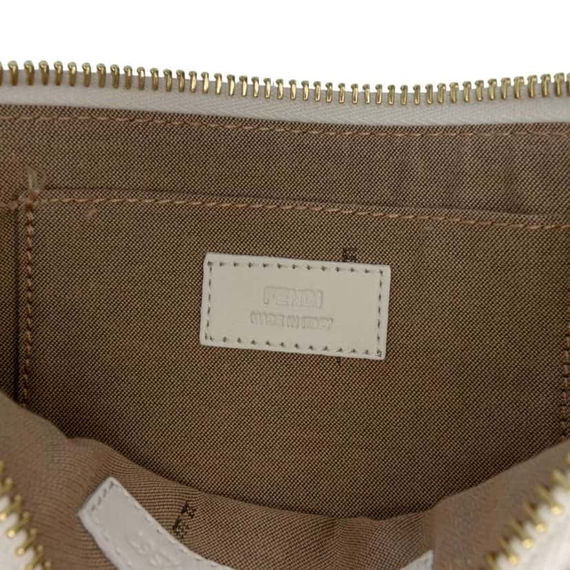 Fendi Multicolor Zucchino Spalmati Chain Pochette Brown Canvas Good condition - Box View