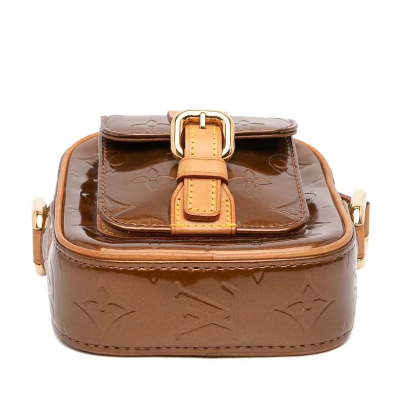Louis Vuitton Monogram Vernis Christie PM Brown Leather Good condition - Inside View