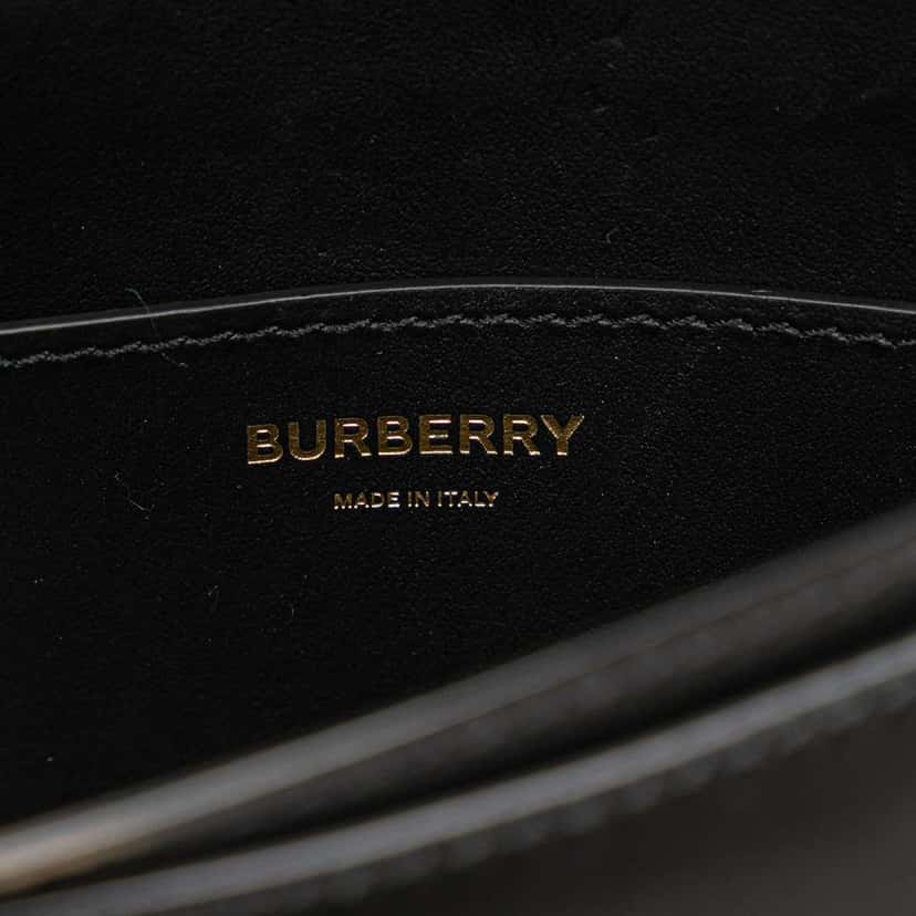 Burberry Mini Leather TB Crossbody Black Leather Good condition - Box View