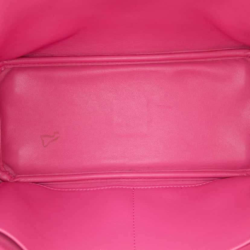 Dior Mini Tricolor Leather Diorissimo Satchel Red Leather Good condition - Model View