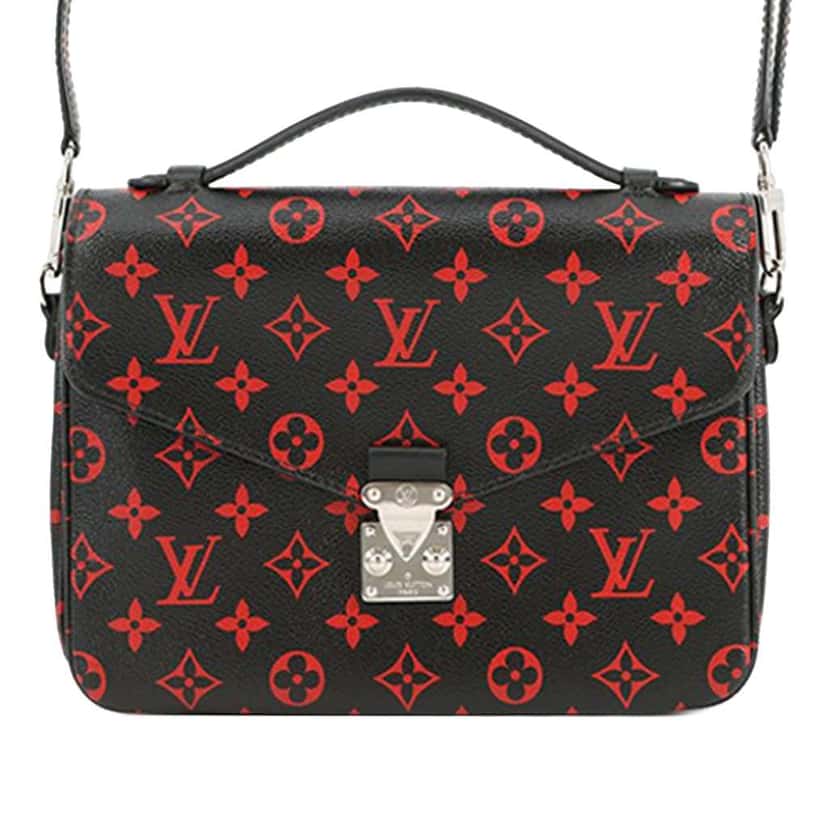 Louis Vuitton Monogram Infrarouge Pochette Metis Black Good condition - Front View