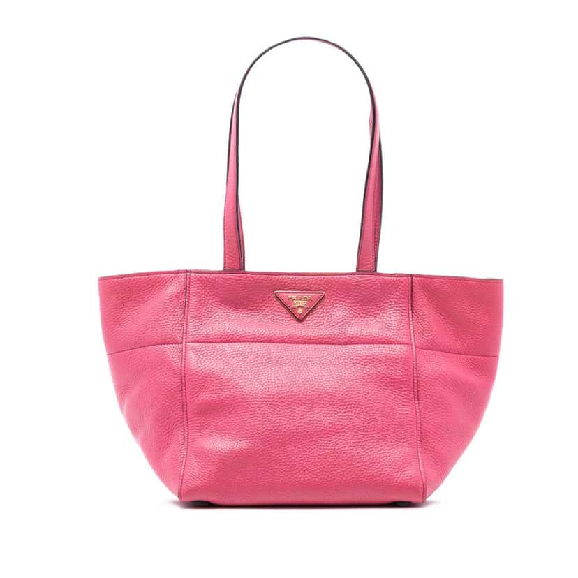 Prada Vitello Daino Tote Pink Leather Good condition - Front View