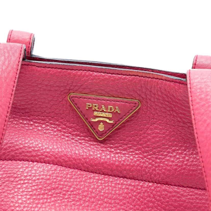 Prada Vitello Daino Tote Pink Leather Good condition - Box View