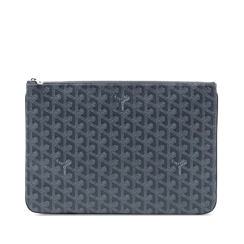 Goyard Goyardine Senat MM Grey Canvas Good condition - Front View