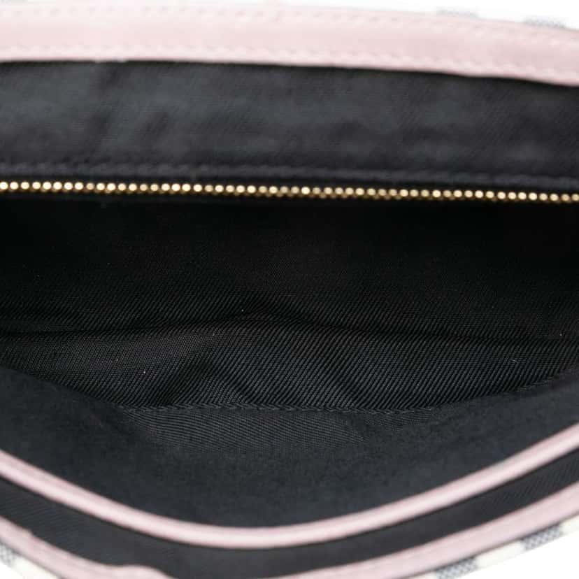 Burberry Small Haymarket Check Trimmed Leather Dickens Crossbody Pink Leather Very good condition - Model View