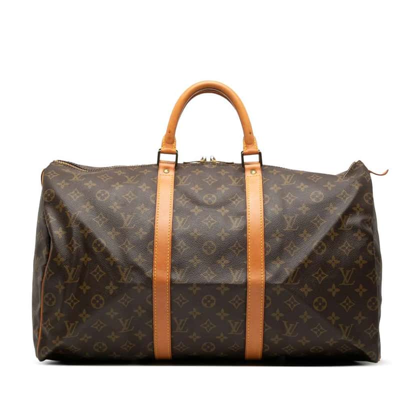 Louis Vuitton Monogram Keepall 50 Brown Good condition - Front View