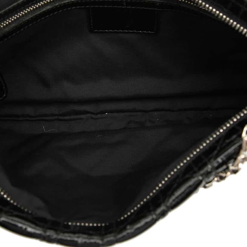 Dior Patent Cannage Panarea Clutch Black Leather Good condition - Model View