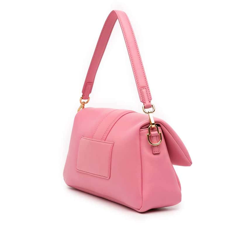 Jacquemus Padded Lambskin Le Bambimou Satchel Pink Leather Good condition - Back View