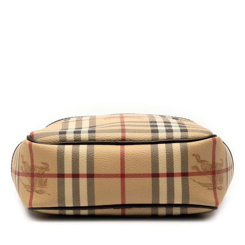 Burberry Haymarket Check Coated Canvas Crossbody Brown Canvas Good condition - Inside View