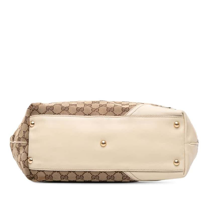 Gucci Large GG Canvas New Britt Tote Brown Canvas Good condition - Inside View