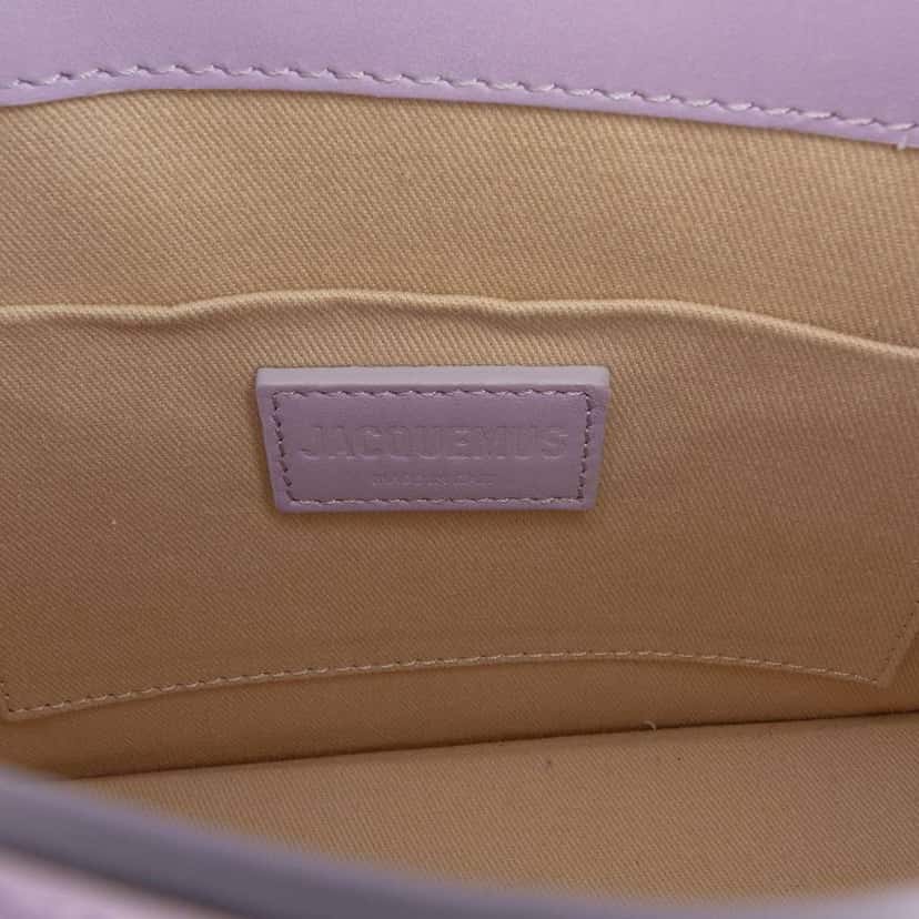 Jacquemus Smooth Calfskin Le Grand Chiquito Purple Leather Good condition - Box View