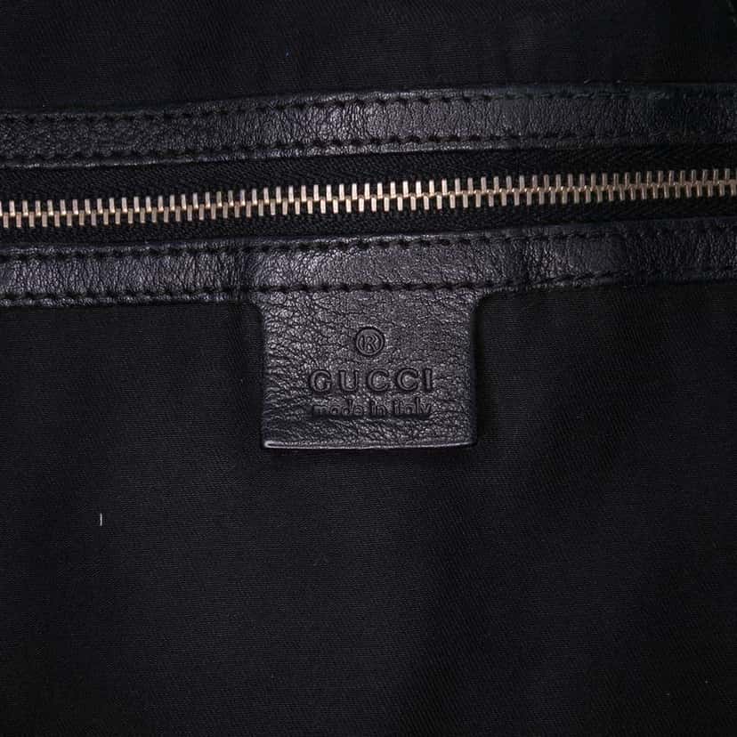 Gucci GG Canvas Horsebit Pelham Shoulder Bag Black Canvas Good condition - Box View