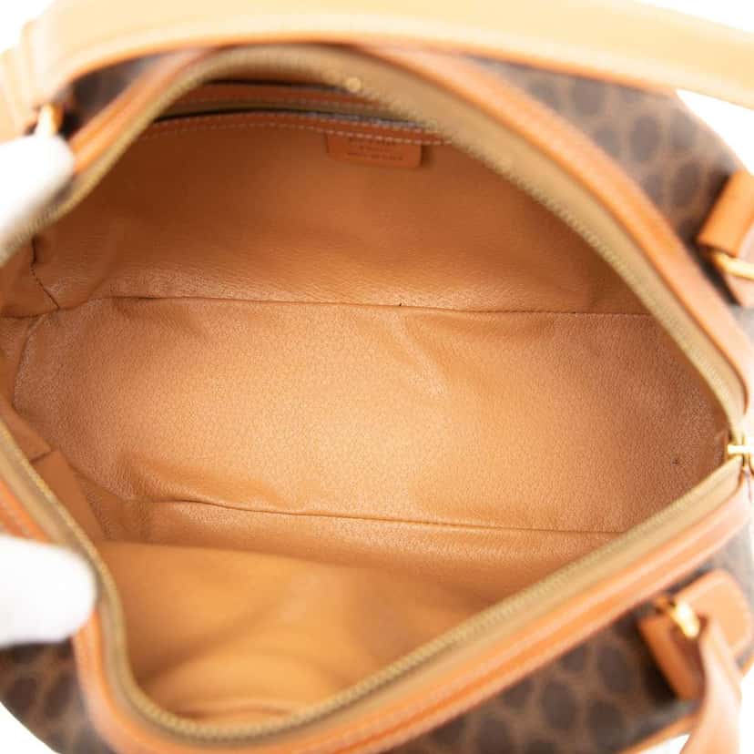 Celine Macadam Coated Canvas Dome Handbag Brown Canvas Good condition - Model View